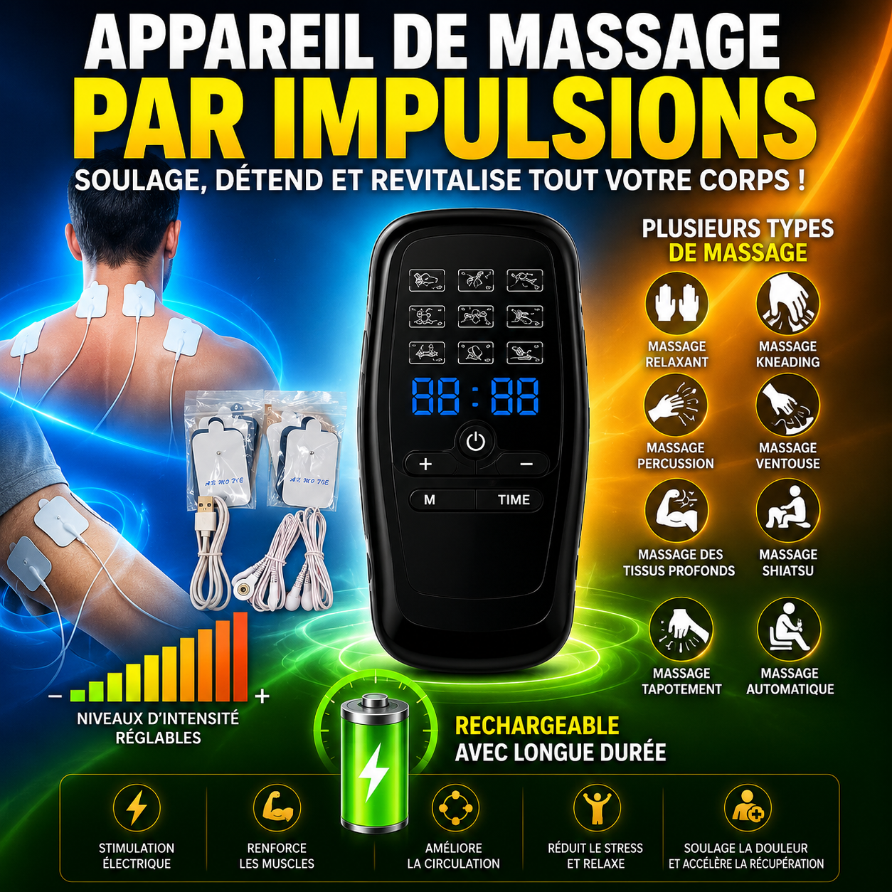 Azima RelaxPro™ 😌 l'appareille de massage électronique qui change votre quotidien