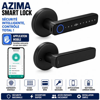 🔐 Azima SmartLock™ 👉 La sécurité intelligente qui simplifie votre quotidien